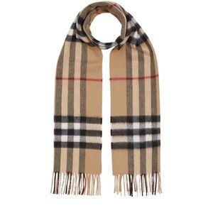 Burberry classic plaid cashmere scarf
